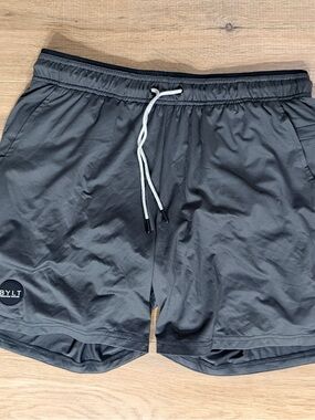 NWT Men's BYLT Premium Basics Active+ Short 7" Lined Size XL Charcoal